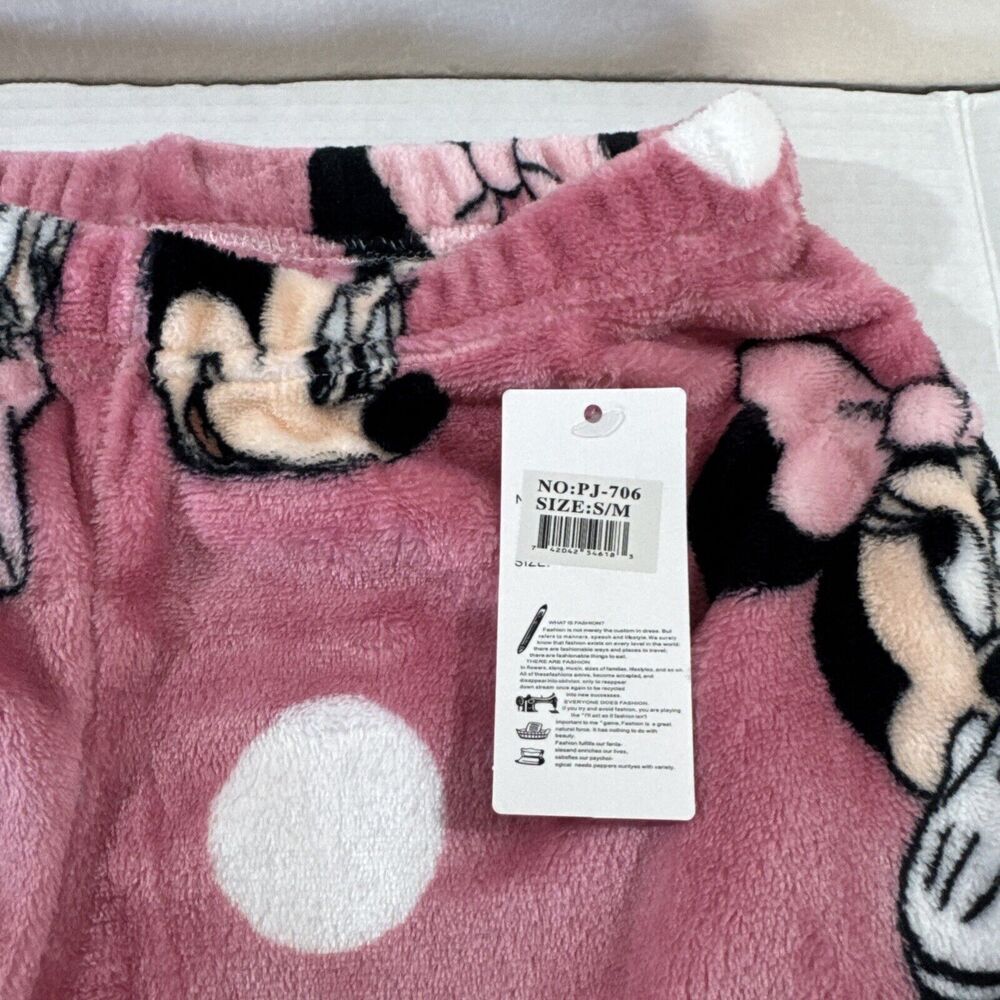 Pink Minnie Mouse Pjs With Pockets - Picture 2 of 7